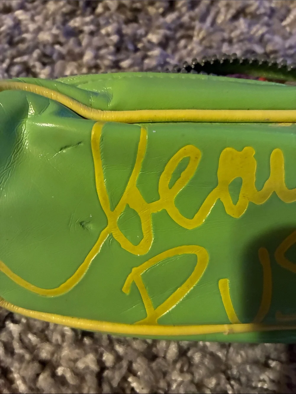 Green 'Beauty Rush' Cosmetic Pouch by Unknown Brand